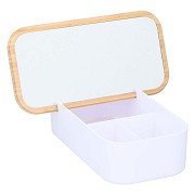 Make-up-Aufbewahrung mit Spiegel, 25cm