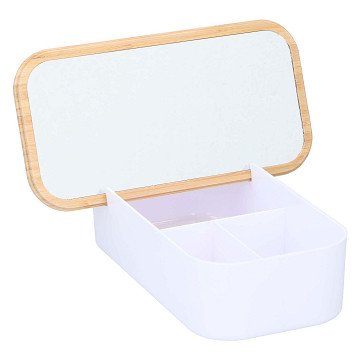 Make-up-Aufbewahrung mit Spiegel, 25cm