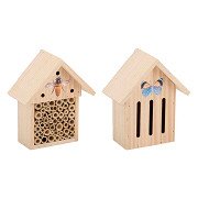 Insektenhotel aus Holz Schmetterlinge/Bienen