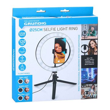 Ringlicht auf Stativ