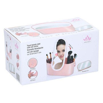 Reis-Beautycase met LED-Spiegel