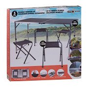 Klappmöbel-Set 120x60cm, 5-teilig.