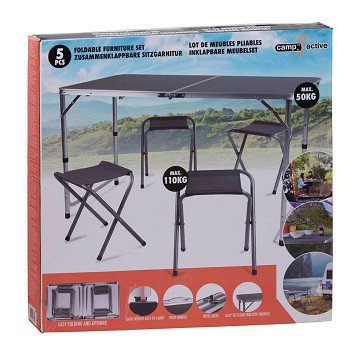 Meubelset Inklapbaar 120x60cm, 5dlg.