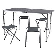 Klappmöbel-Set 120x60cm, 5-teilig.