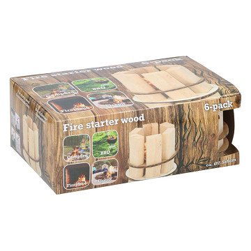 Wooden Firelighters, 6-pack