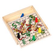 Wooden Snakes and Ladders Game