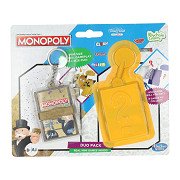 Hasbro Mini Game Keychain Monopoly Gold