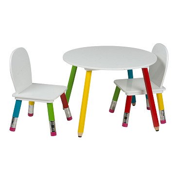 Kindertafel met 2 Stoelen