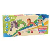 Krocketspiel Tiere aus Holz, 8-tlg.