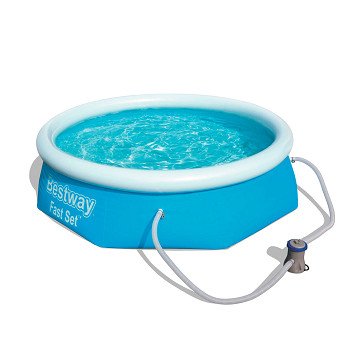 Bestway Fast Set Schwimmbad (mit Filterpumpe), 244 x 68 cm