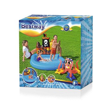 Bestway Playcenter Tugboat Pirate Swimming Pool, 140x130x104cm