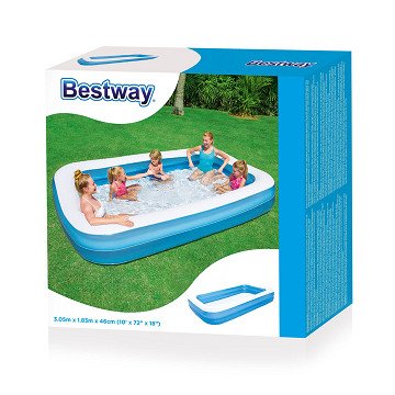 Bestway Familienpool Rechteck, 305x183x46cm