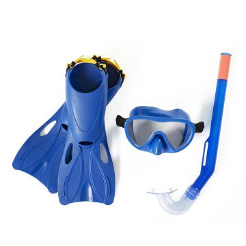 Bestway Hydro-Swim Complete Snorkel Set, Size 24-27 - Blue