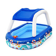 Bestway Family Pool with Sunshade Sea Captain, 213x155x132cm