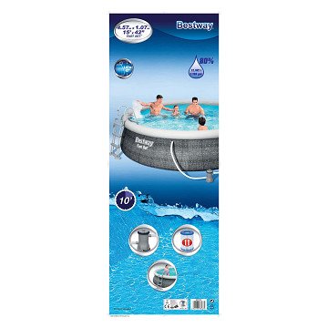 Bestway Zwembad Fast Set Set Rond Rotan, 457x107cm