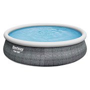 Bestway Swimming Pool Fast Set Set Round Rattan, 457x107cm
