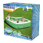 Bestway Familienpool, rechteckig, Tropical Paradise, mit Sitz, 231 cm