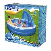 Bestway Familienpool, rund, Summer Days, mit UV-Sonnenschutz, 241 cm