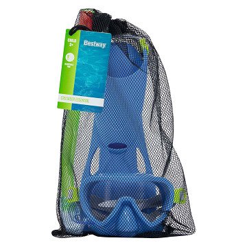 Bestway Crusader Essential Snorkelset Blauw, 3 jaar +