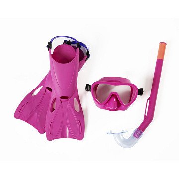Bestway Crusader Essential Schnorchelset, Pink, ab 3 Jahren