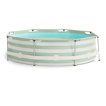 Swim Essentials Luxury Green Striped Round Pool