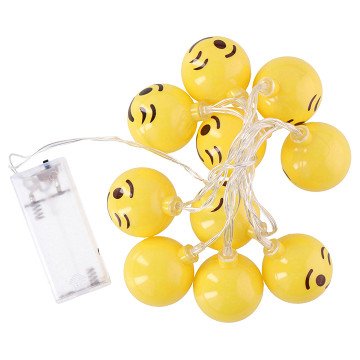 Light string Smiley face 10 LED, 120cm