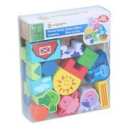 Wooden Blocks Farm, 20pcs.