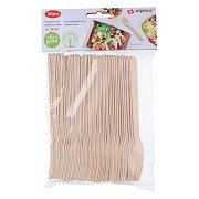 Disposable Fork Wood 16cm, 50 pcs.