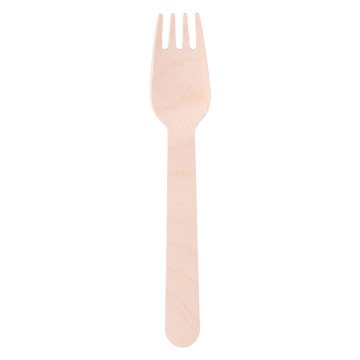 Disposable Fork Wood 16cm, 50pcs.