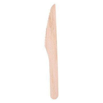 Disposable Knife Wood 16cm, 50pcs.