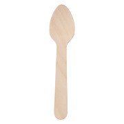 Einweg-Teelöffel Holz 11cm, 50 Stk.