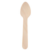 Disposable Teaspoon Wood 11cm, 50pcs.