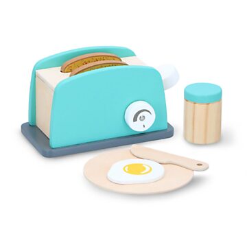 Wooden Toaster Set, 7 pieces.