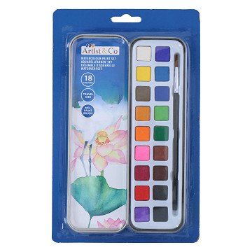 Watercolor Set, 19 pcs.