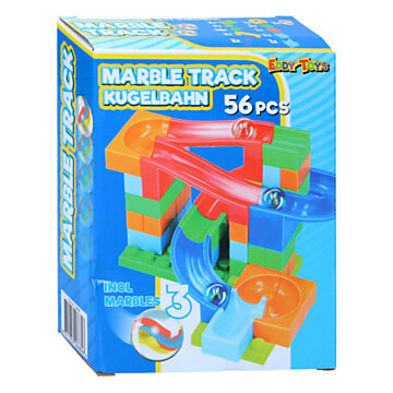 Plastic marble track Marble, 56 pieces.