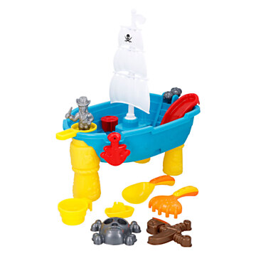 Sand - and Water table Pirate boat, 19dlg.