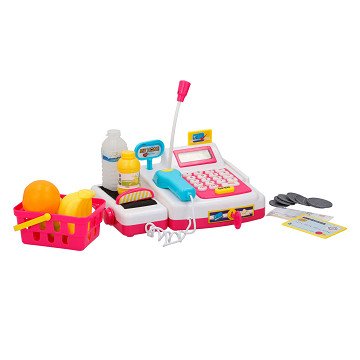 Toy cash register with scanner, 24 pcs.