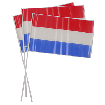 Hand flag Holland, 12st.