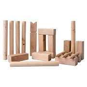 Wooden Kubb Throwing Game, 21 pieces.