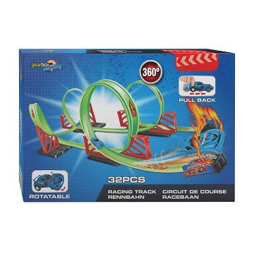 Race Track Looping with Pull-back 360 Car, 32pcs.