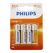 Philips Batterij R6 AA Long Life