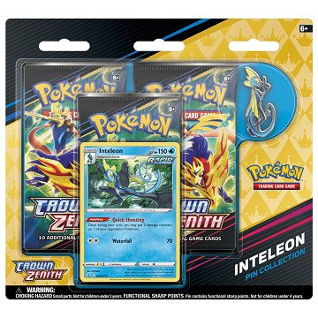 Pokemon TCG Crown Zenith Pin Box Collection - Inteleon