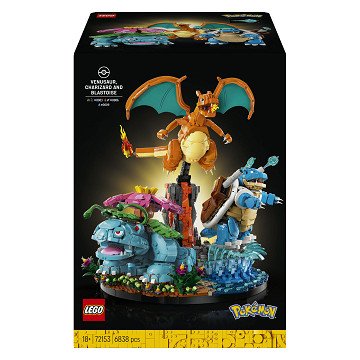 LEGO Pokemon Venusaur, Charizard and Blastoise 72153