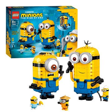 LEGO 75551 Minions Figuren stenen en hun schuilplaats