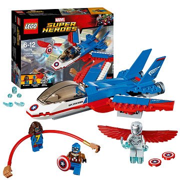 LEGO Super Heroes 76076 Captain America jet-achtervolging