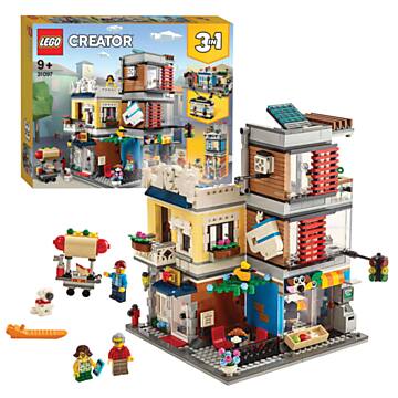 LEGO Creator 31097 Woonhuis, Dierenwinkel & Café