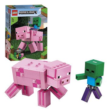 LEGO Minecraft 21157 BigFig Pig with Baby Zombie