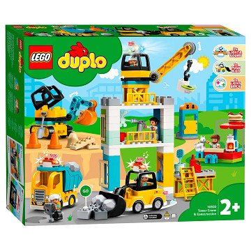 LEGO DUPLO 10933 Construction Tower Crane Building Site