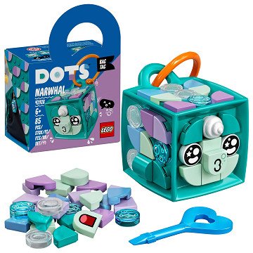 LEGO DOTS 41928 Narwhal Bag Hanger