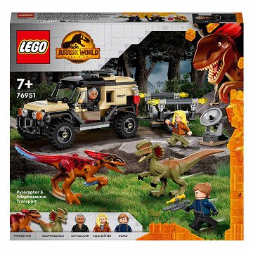 LEGO Jurassic 76951 Pyroraptor and Dilophosaurus Transport